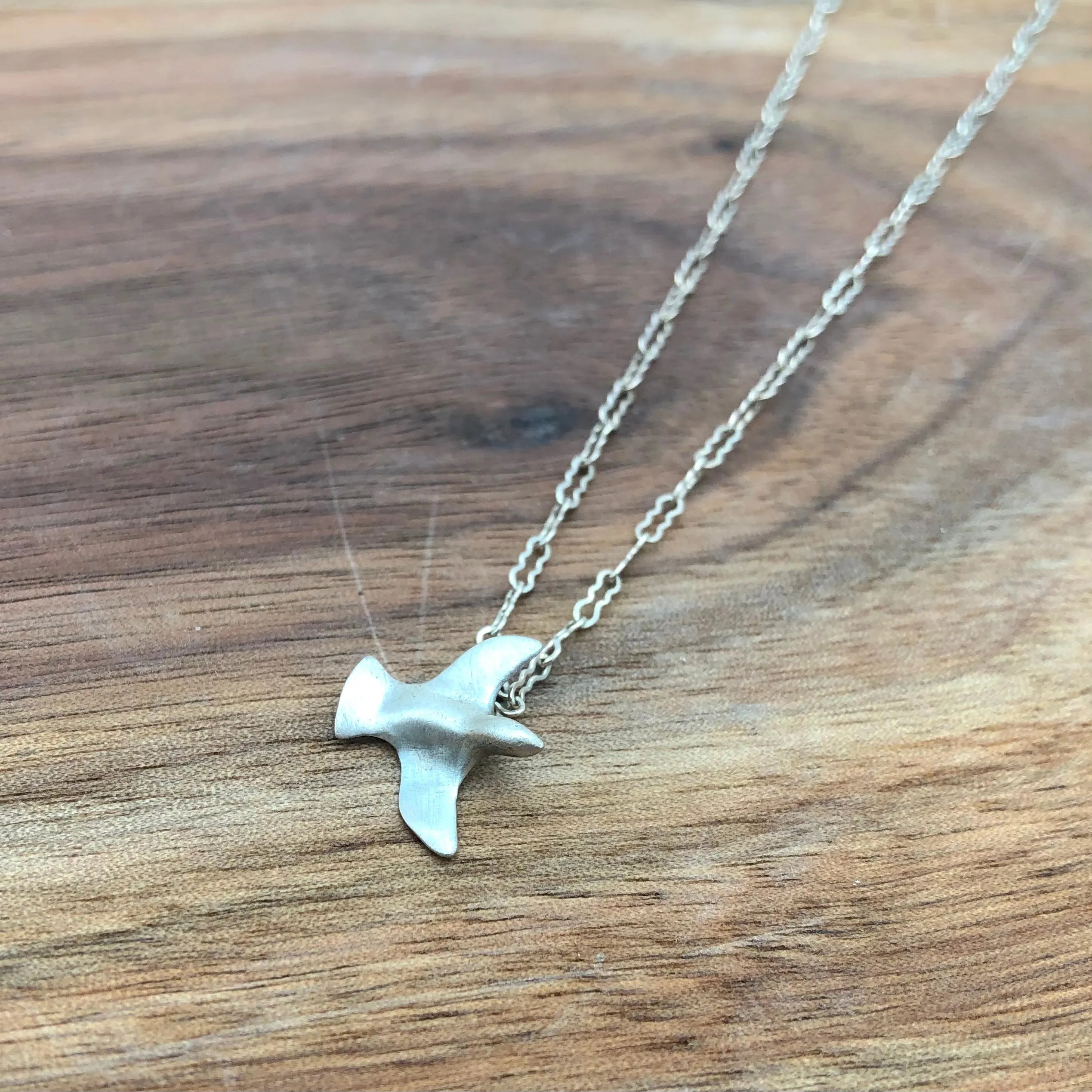 Blackwing Metals - Necklace - Simple Soaring Bird #AN12-S