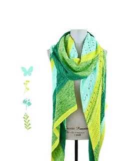 Botanique Shawl Pattern by Casapinka