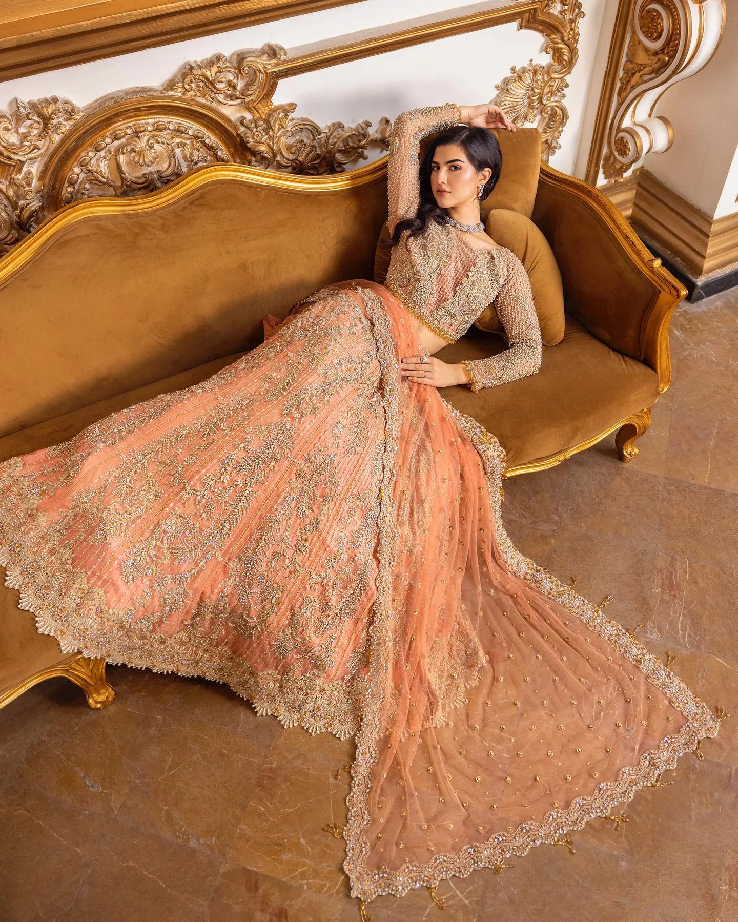 Bridal Lehenga Choli and Dupatta Indian Bridal Wear