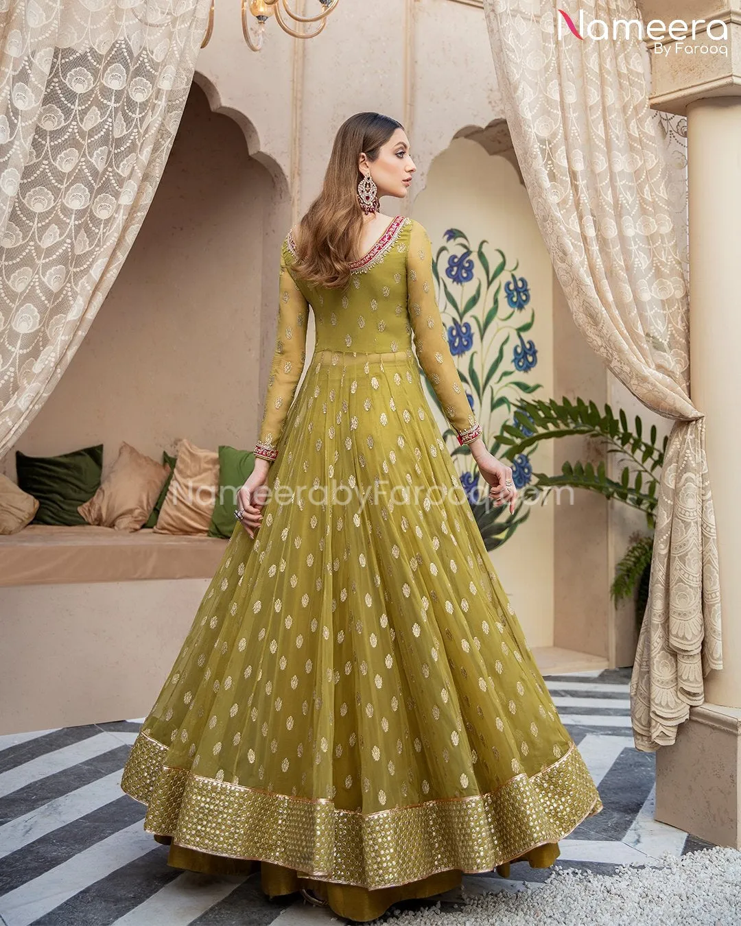 Bridal Sharara with Pishwas Pakistani Dress #BS207