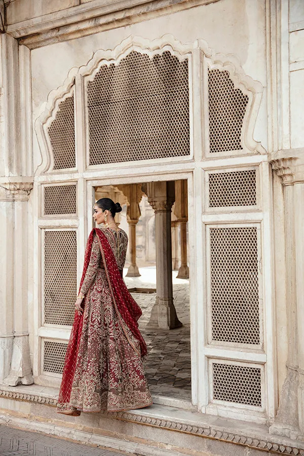Bridal Wedding Dress in Red Lehenga Choli Dupatta Style