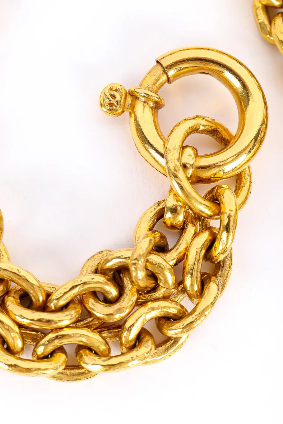 Brocade CC Pendant Necklace