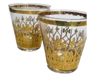 Brocade Motif Glassware- Set of 5