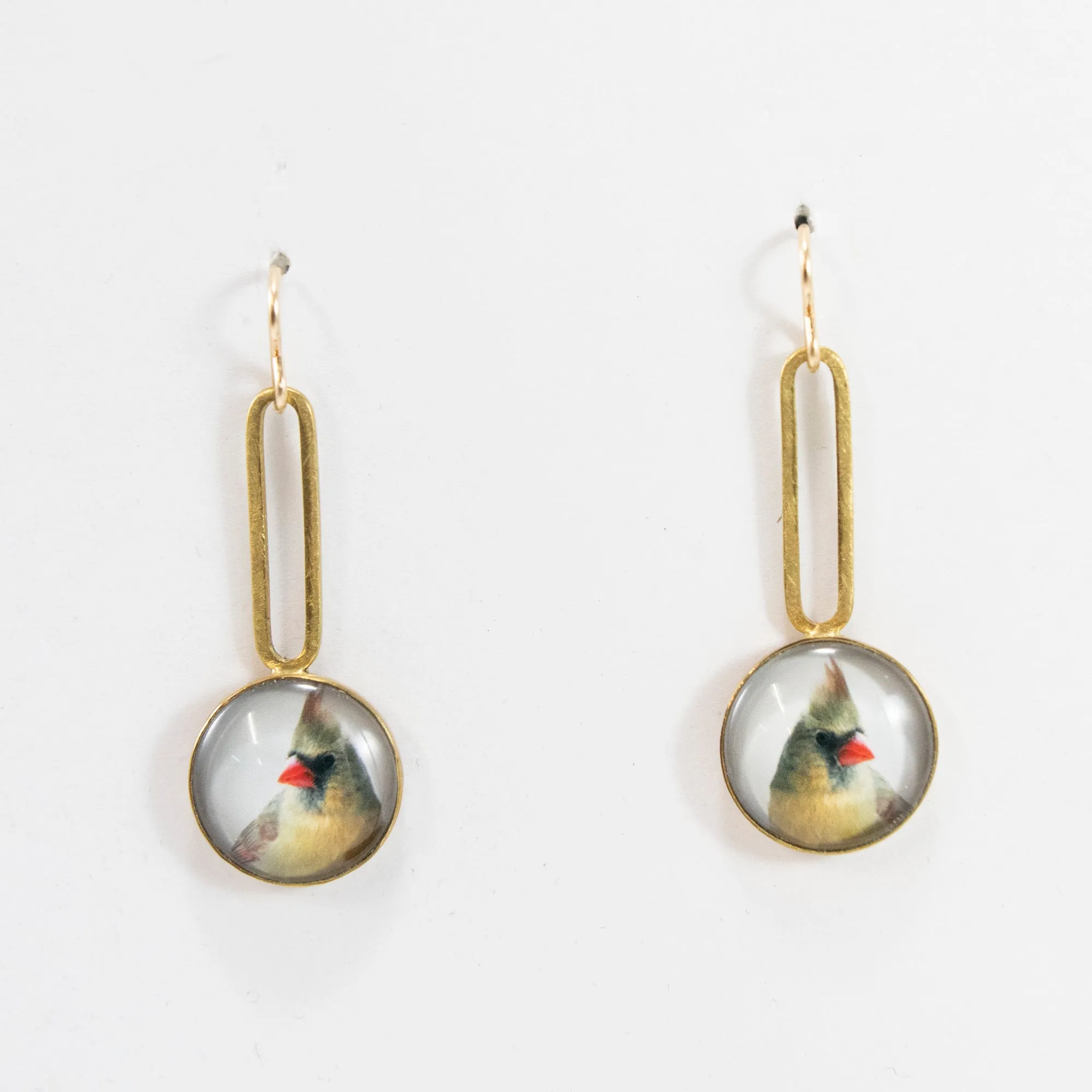 Cardinals Photograph Earrings