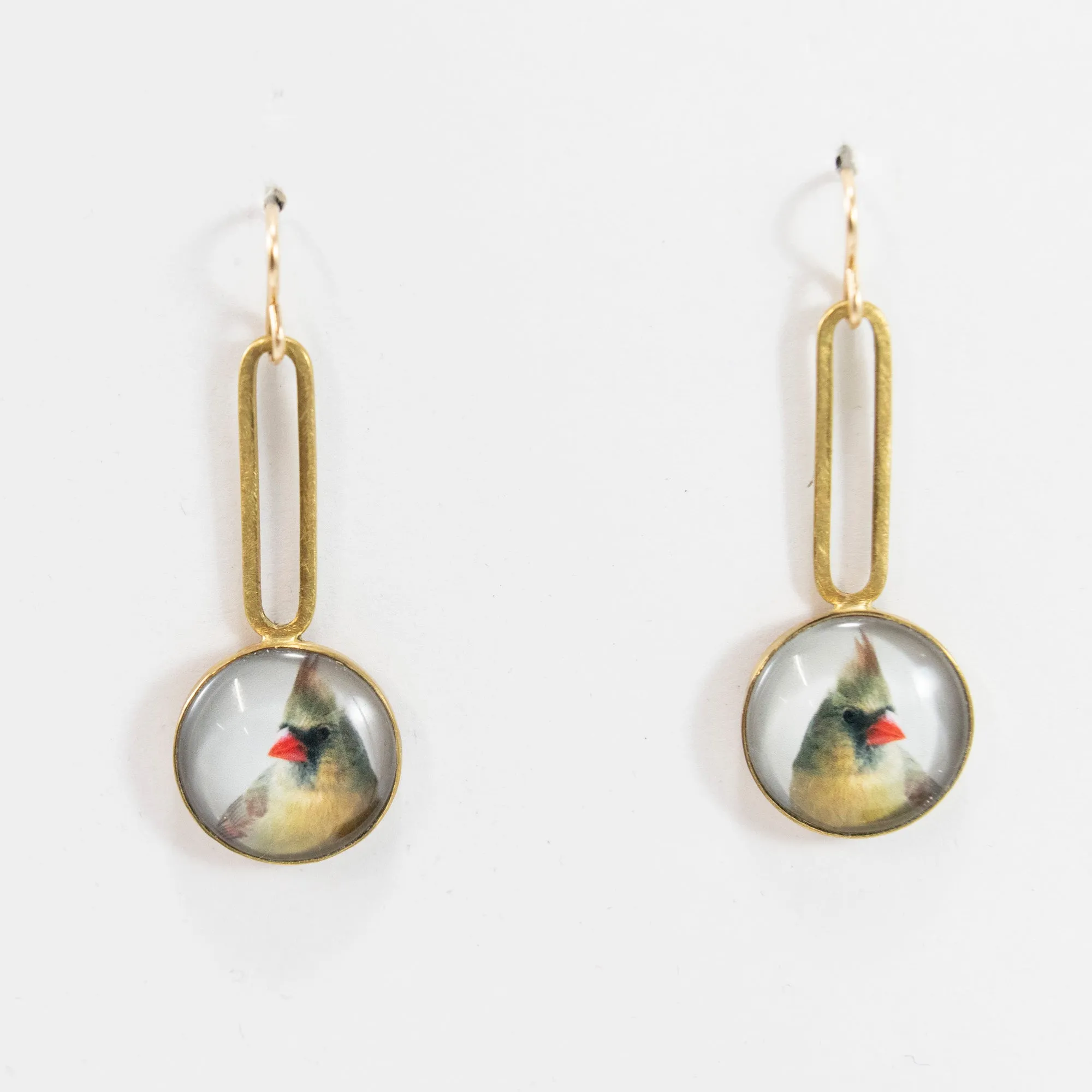 Cardinals Photograph Earrings