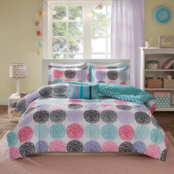Carly Reversible Comforter Set (Purple)