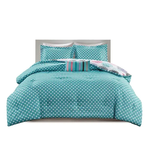 Carly Reversible Comforter Set (Purple)