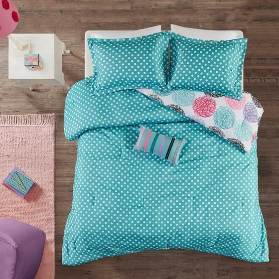 Carly Reversible Comforter Set (Purple)