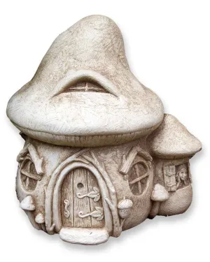 Carruth Studio - Cast Stone Sculpture - 'Mushroom Fairy Cottage' #1246A