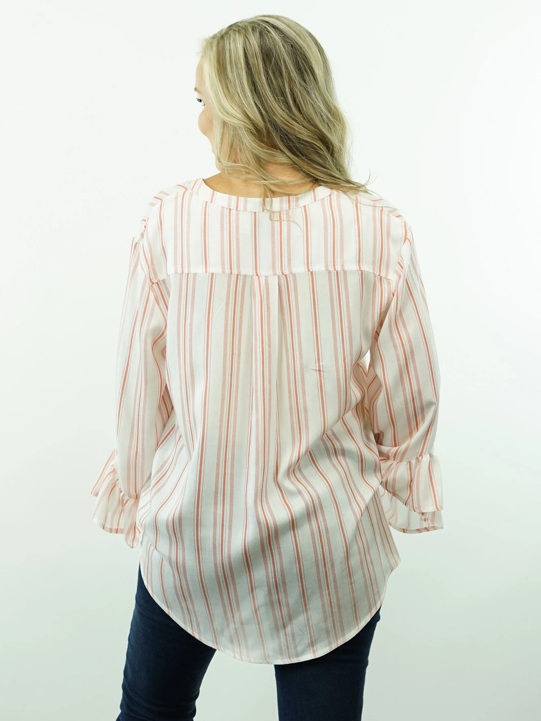 Cassidy - V-Neck, Bell Sleeve Top