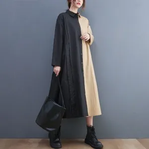 Casual Spring Summer Dress Women Loose Oversized Shirt