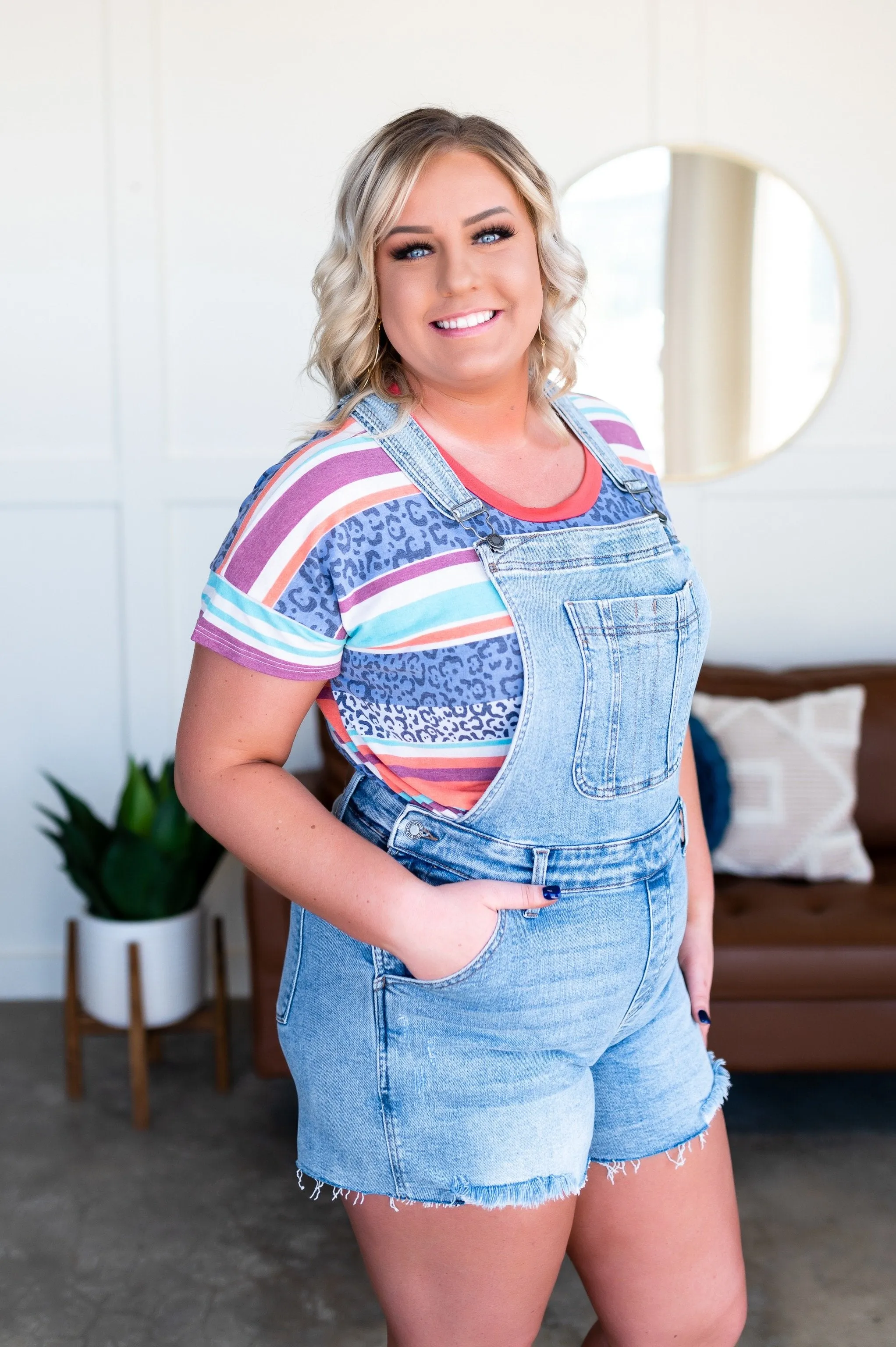Cheetah Blues Striped Tee