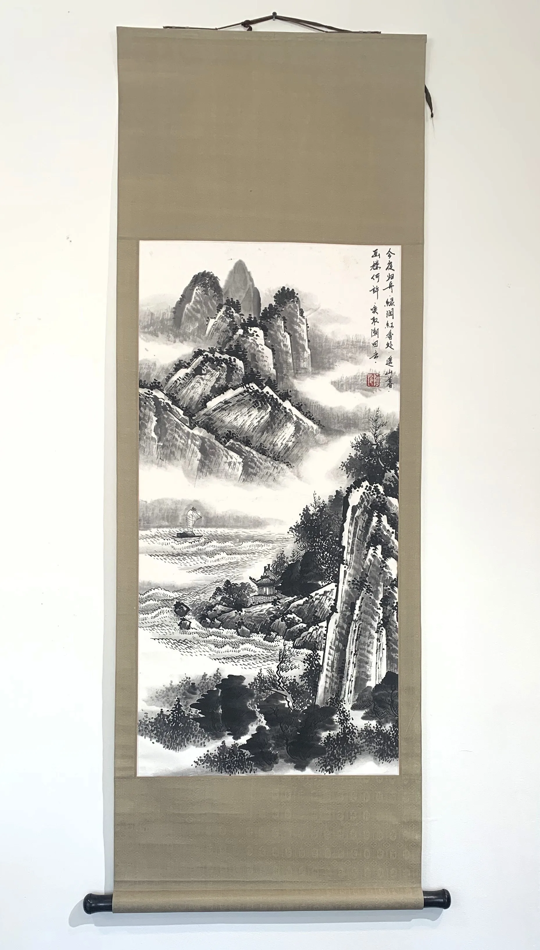 Chinese Hanging Scroll Painting of Landscaping