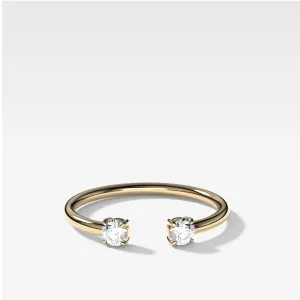 Claw Diamond Band: Negative Space Ring