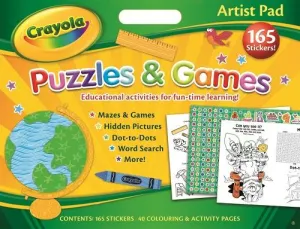 Crayola Puzzles and Games Artist Pad
