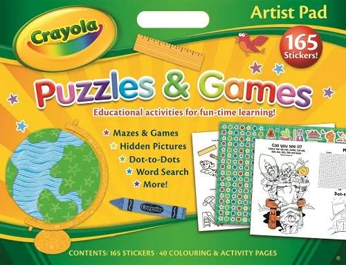 Crayola Puzzles and Games Artist Pad