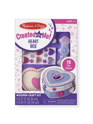 Created by Me! Heart Box Wooden Craft Kit
