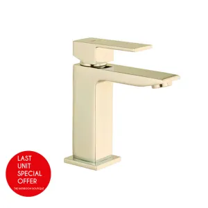 Cubic Bathroom Faucet - Single Hole - 6" Brass/Gold - Last Unit Special Offer