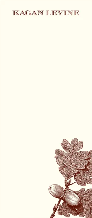 Customizable Acorn Leaf Long Pad 3-Pack