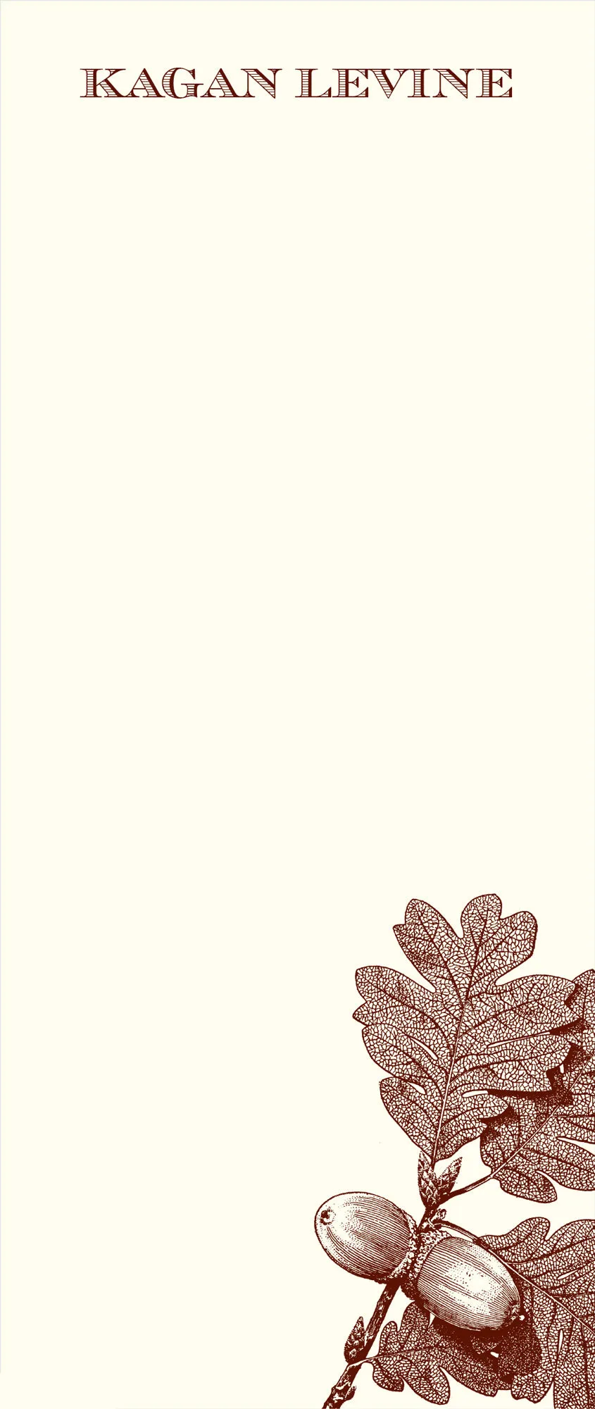 Customizable Acorn Leaf Long Pad 3-Pack