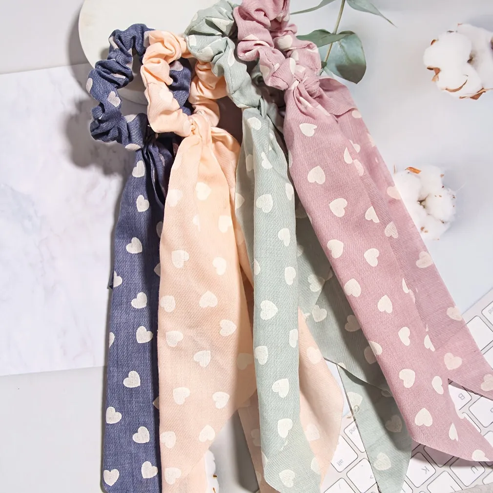 Cute Polka Dot Scrunchie Set