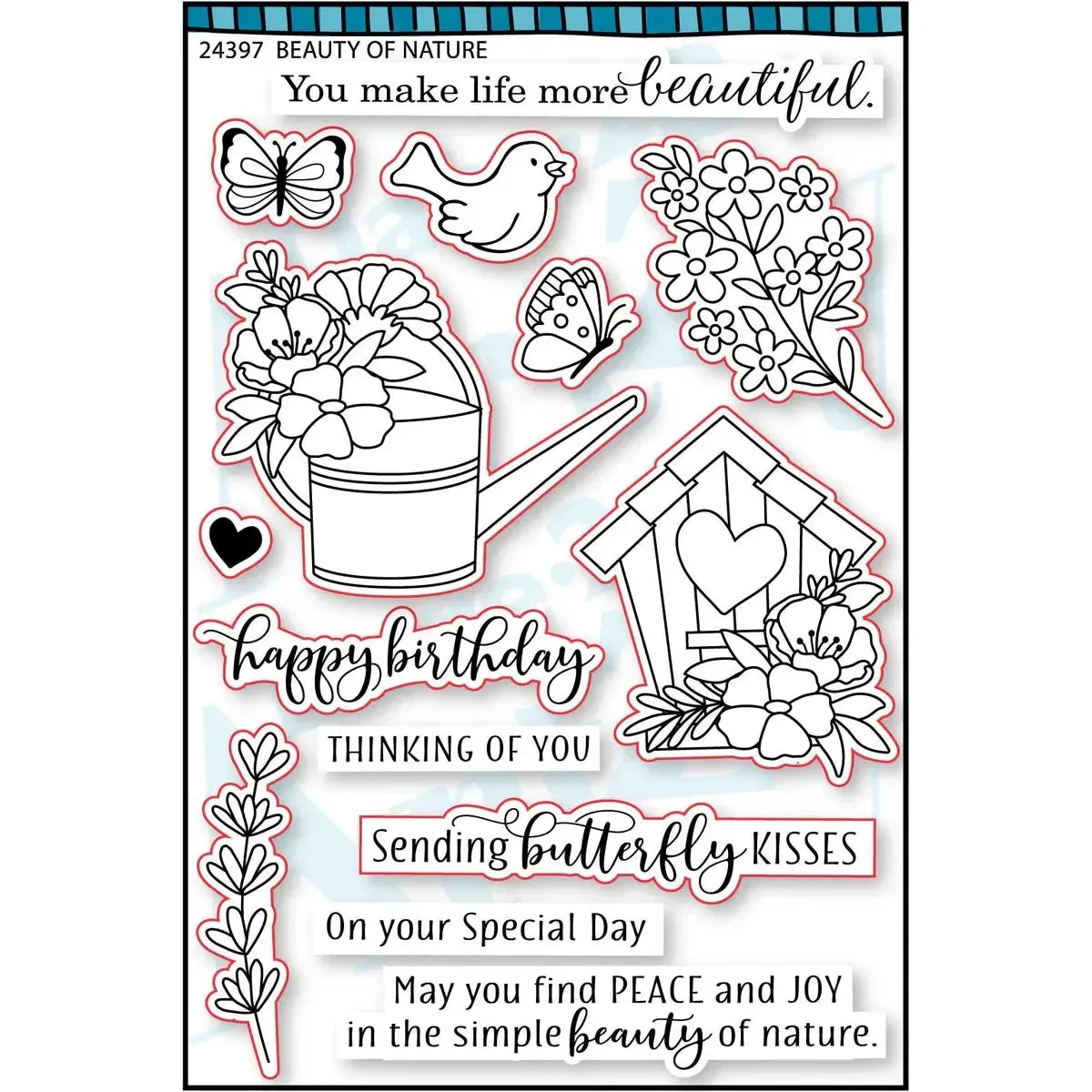Dare 2B Artzy Beauty of Nature Stamp Set