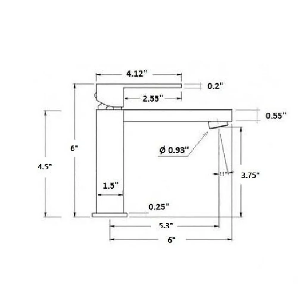 Devon Bathroom Faucet - Single Hole - 6" Brass/Satin Brass