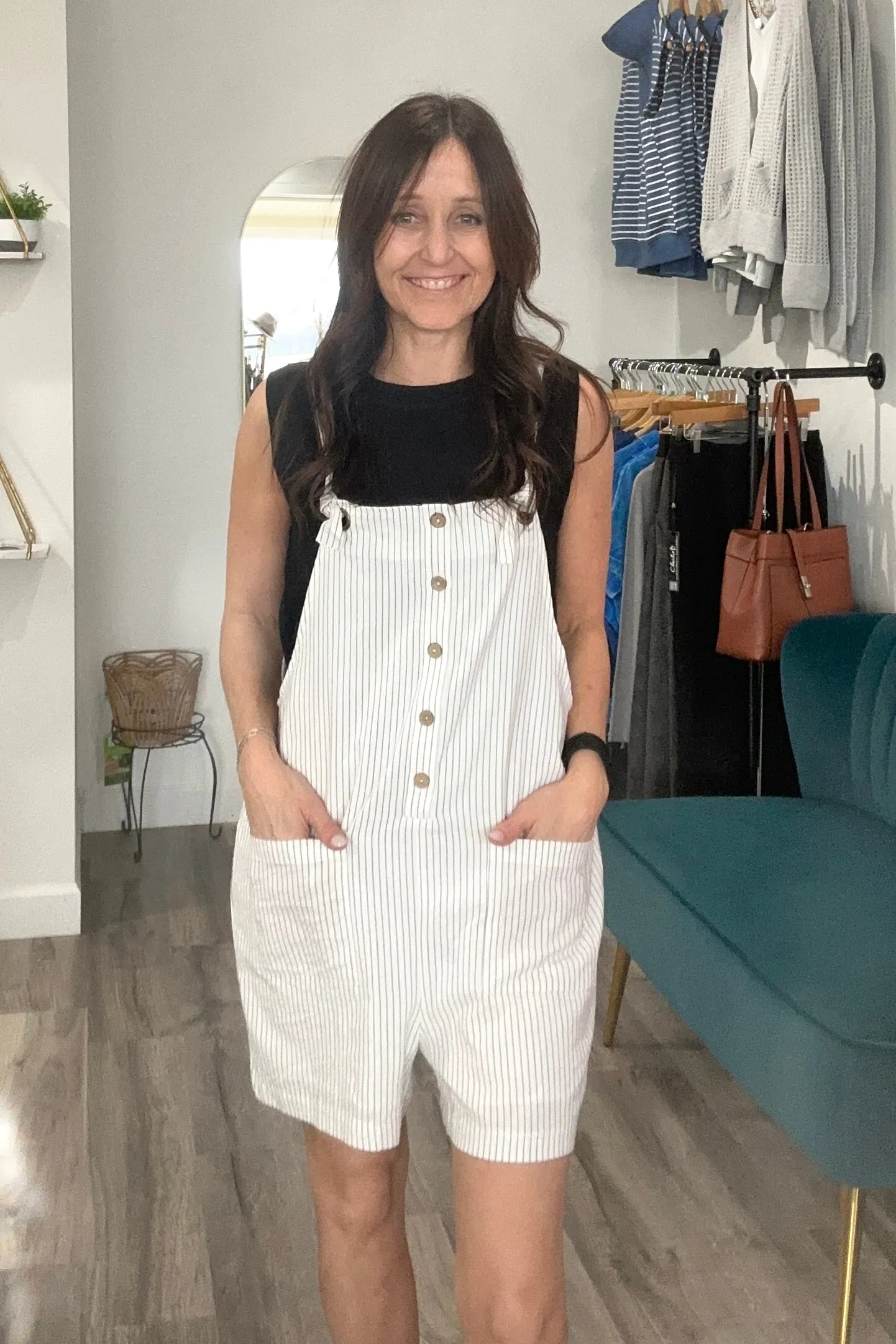 Devyn Striped Romper
