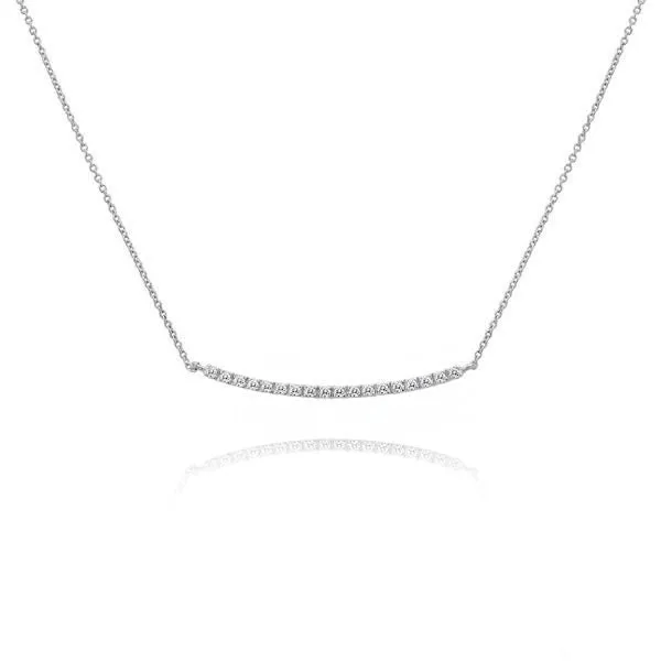 Diamond Encrusted Bar Necklace