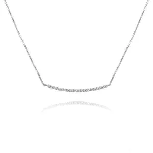 Diamond Encrusted Bar Necklace