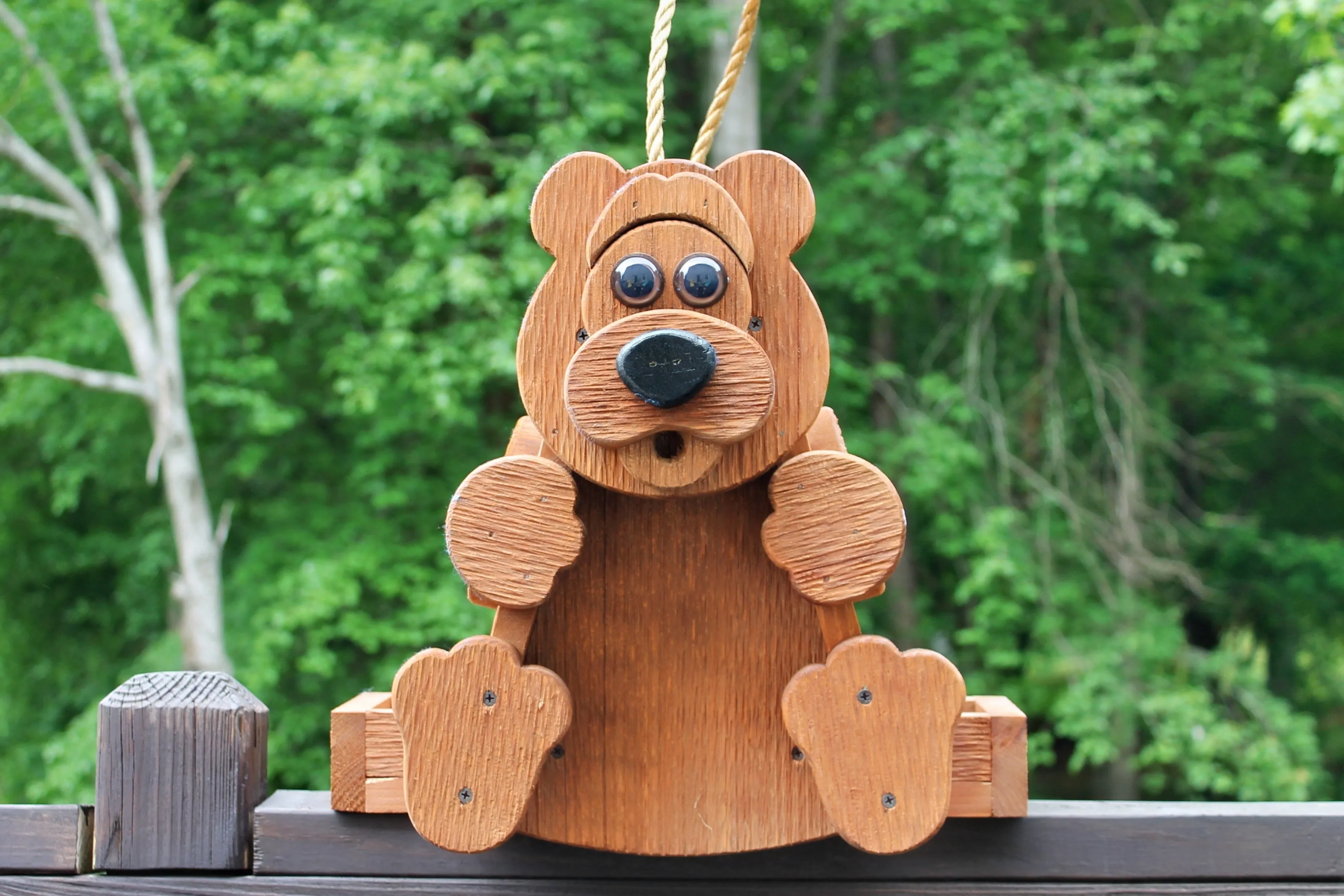 Dog and Bear Shaped Bird Feeders