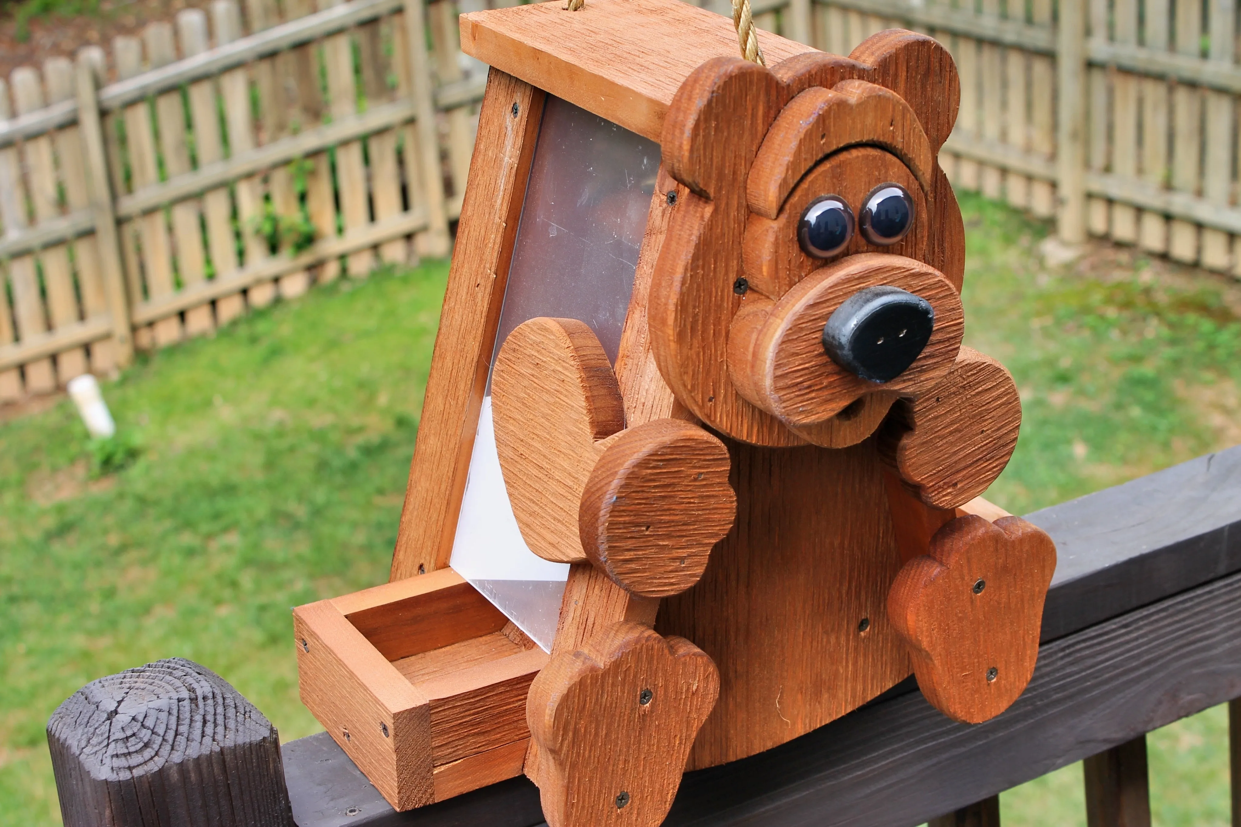Dog and Bear Shaped Bird Feeders