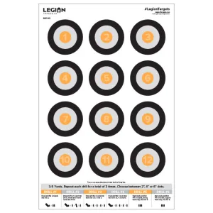 Dot Torture with Fluorescent Orange Center Paper Target (25 Count) - Starting at $1.75/Target