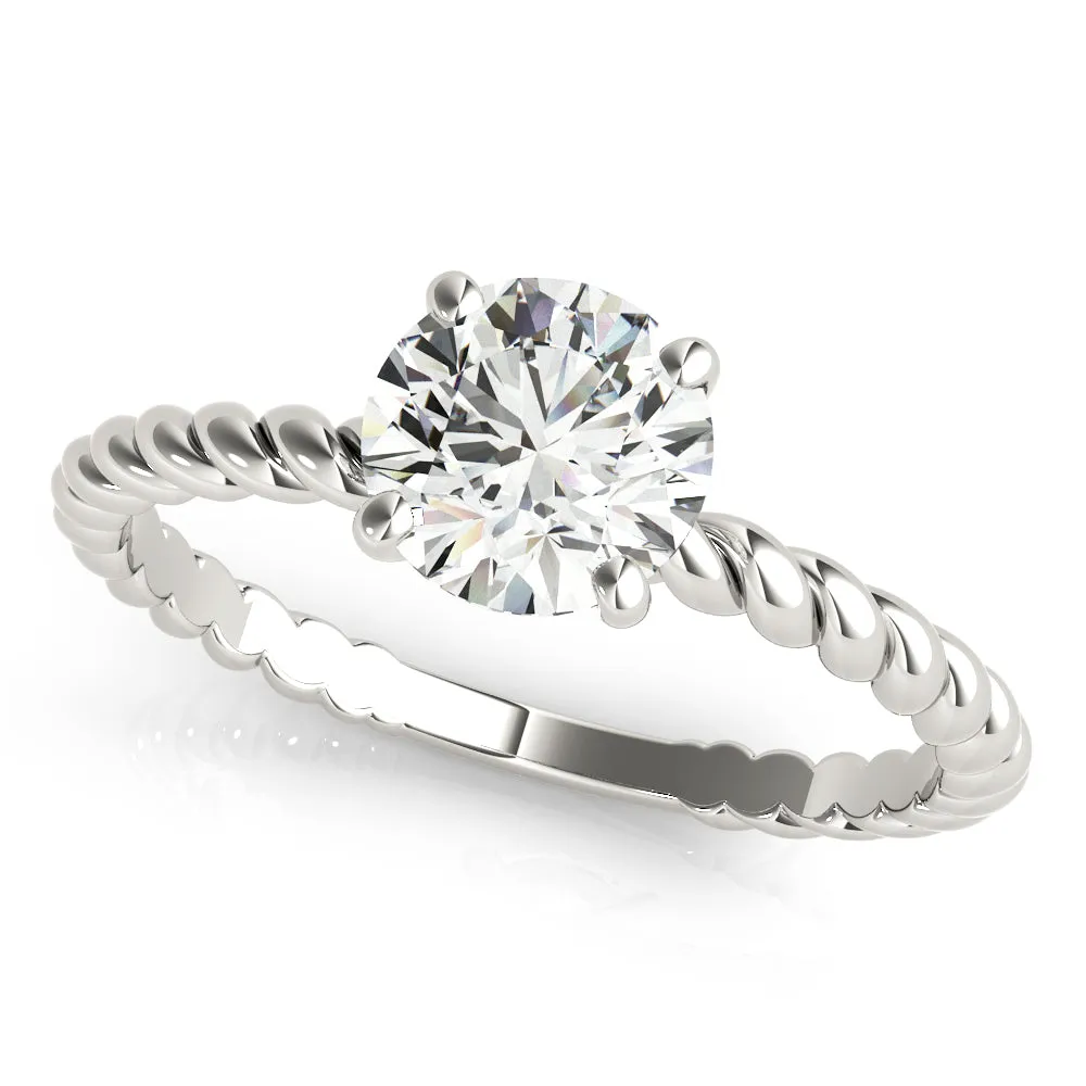 Eleanor Round Diamond Solitaire Engagement Ring