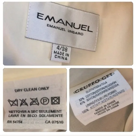 EMANUEL Emanuel Ungaro vintage striped blazer size 4 US/38 Europe 90’s/Y2K