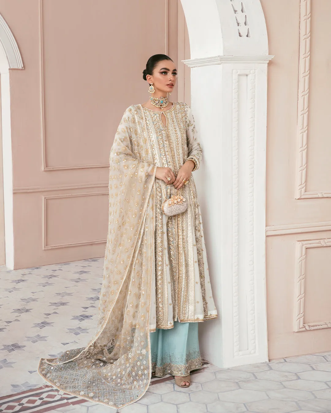 Embellished Sharara Kameez Pakistani Wedding Dress