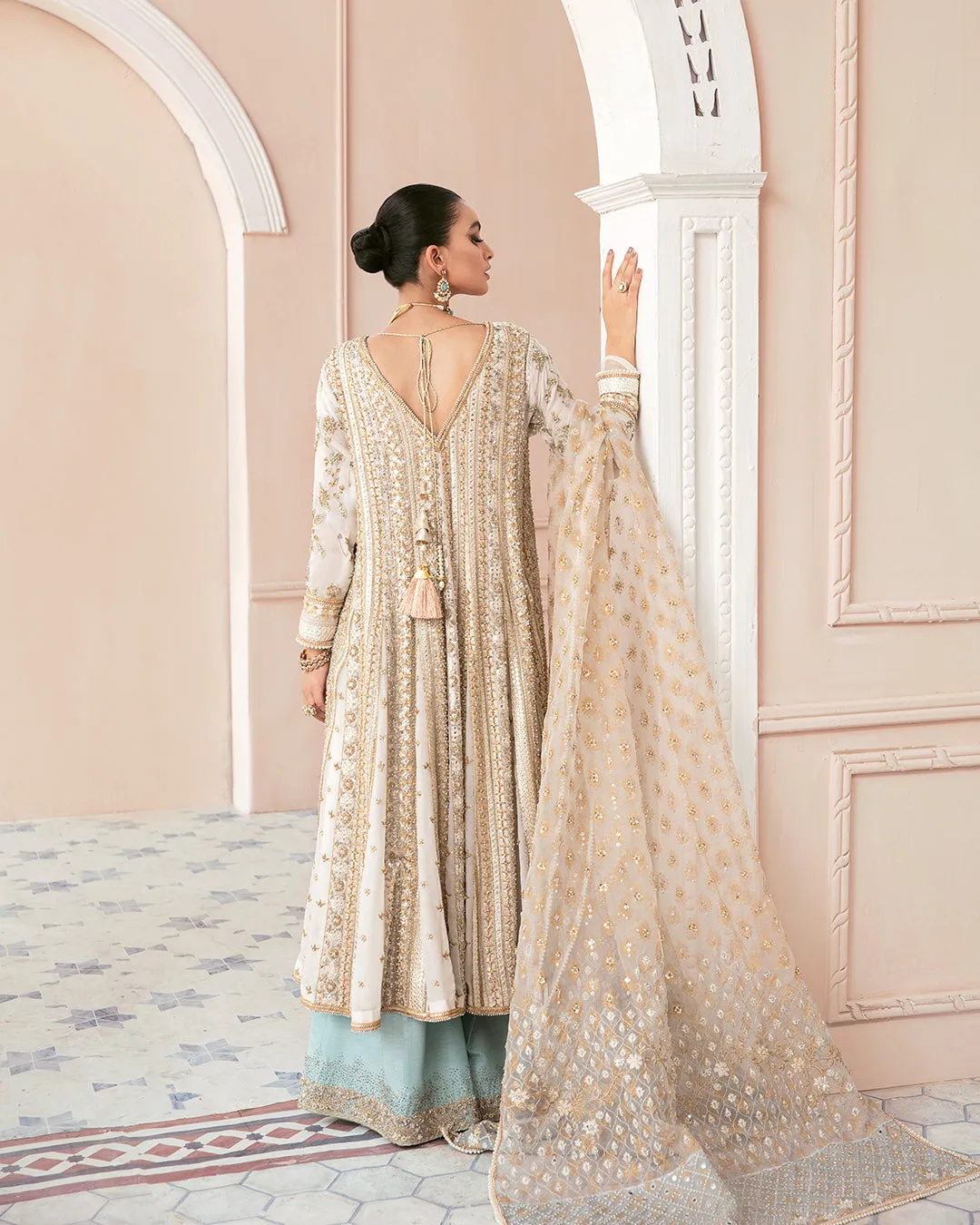 Embellished Sharara Kameez Pakistani Wedding Dress