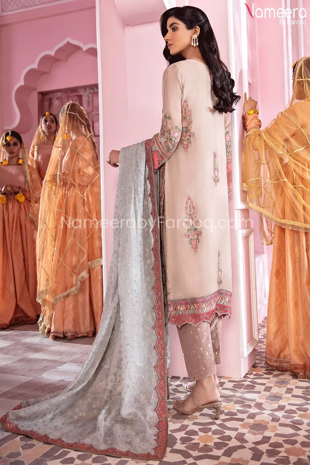 Embroidered Pakistani Gharara Dress for Eid 2021 #PR201