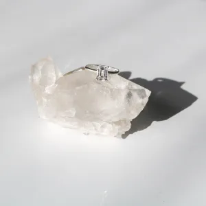 Emerald Cut White Topaz   Sterling Silver Engagement Ring // Made to Order