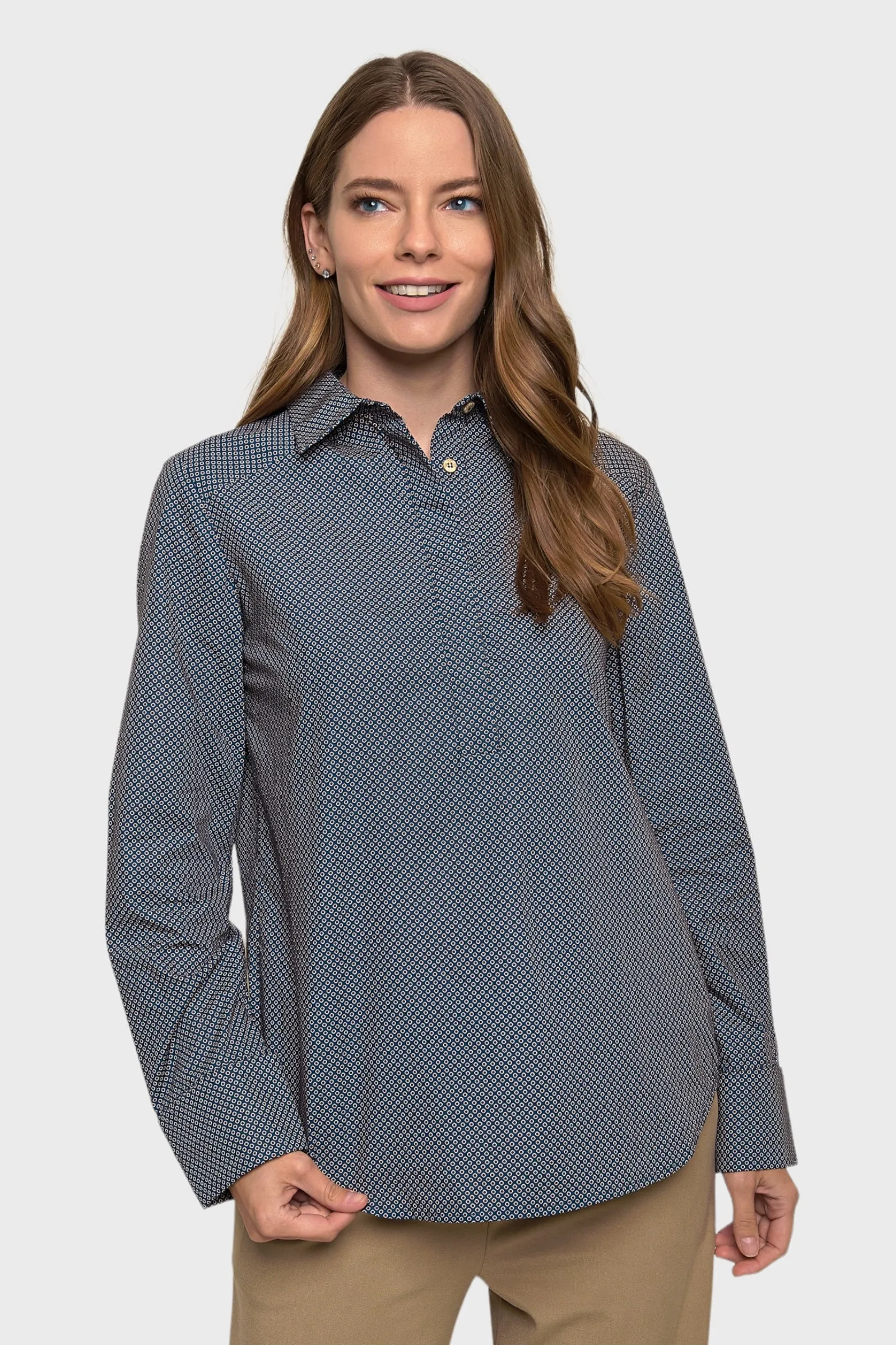 Eva Polka-Dot Cotton Shirt