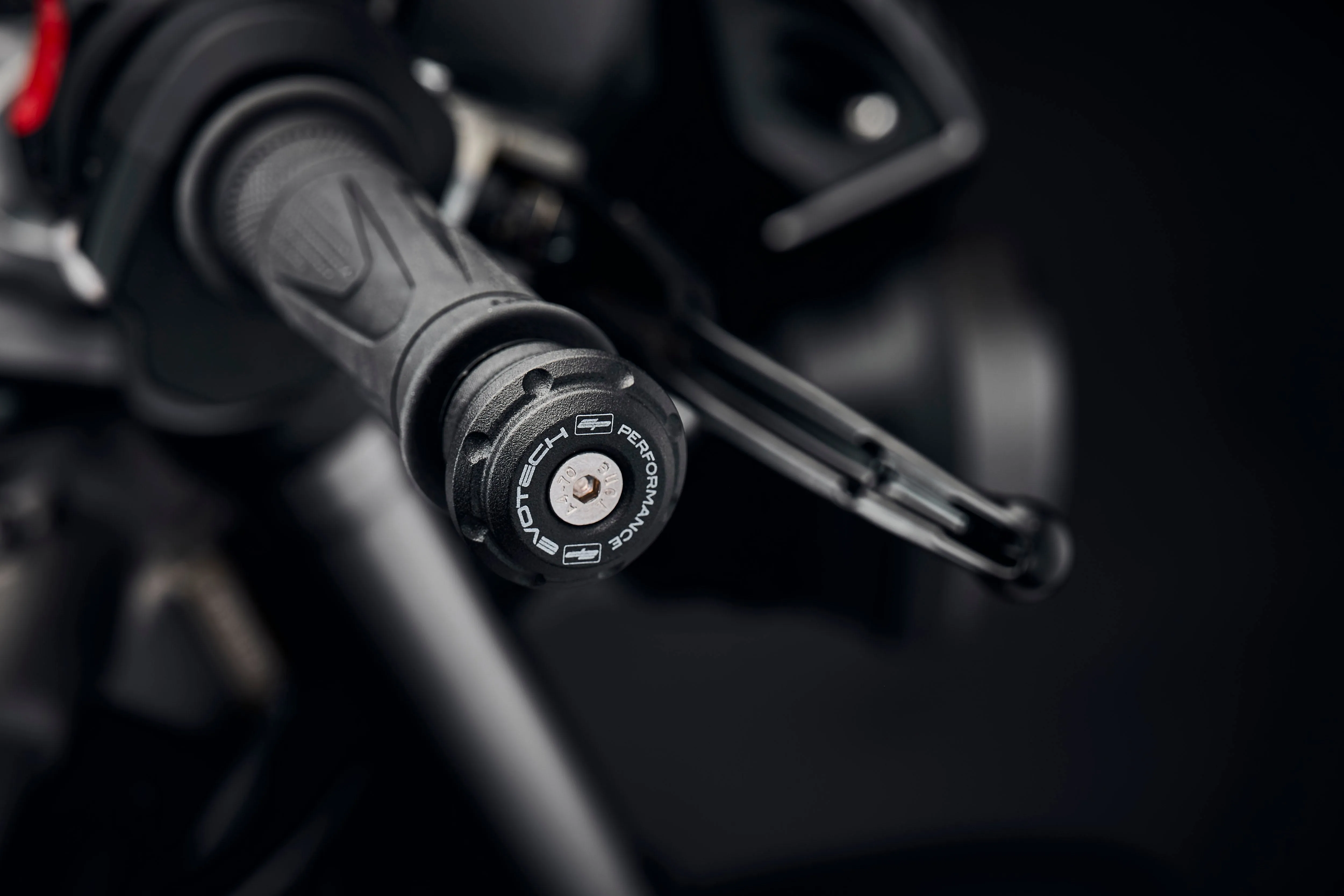 Evotech Bar End Weights (Non Bar End Mirror Version) - Triumph Street Triple 765 R (2023 )