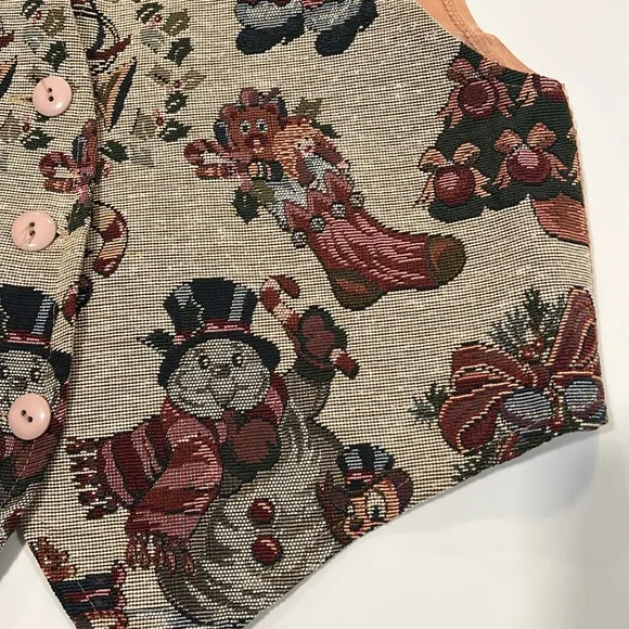 Facets - small, Christmas tapestry vest