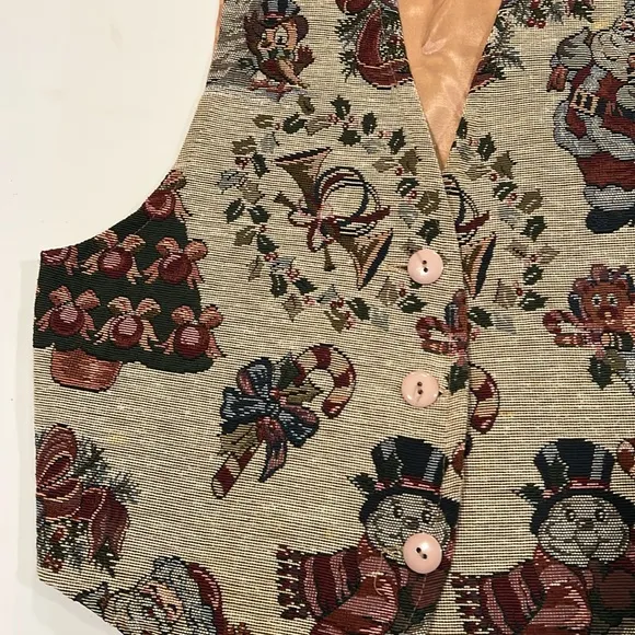 Facets - small, Christmas tapestry vest