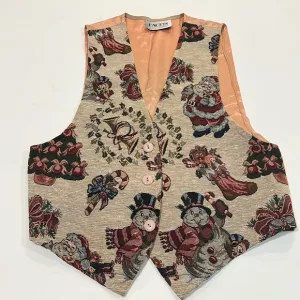Facets - small, Christmas tapestry vest