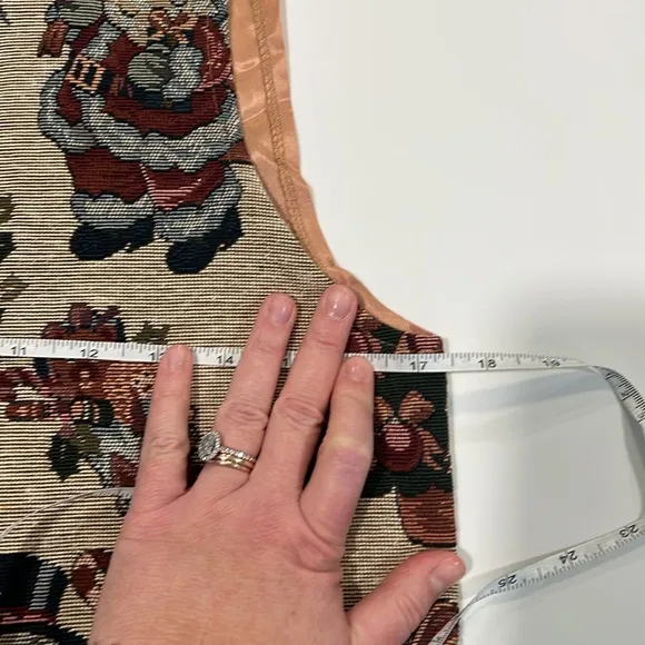 Facets - small, Christmas tapestry vest