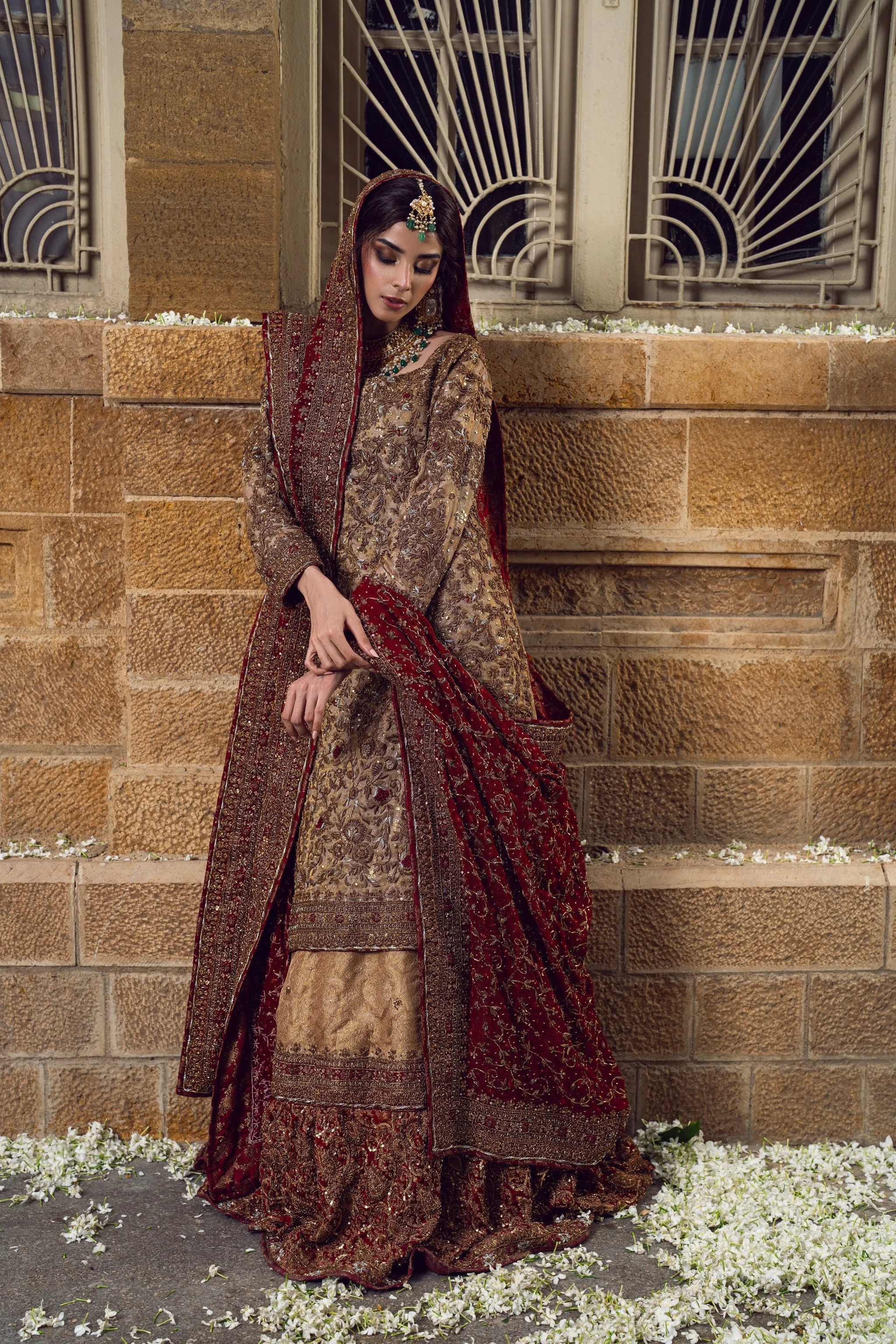 Farshi Bridal Lehenga Kameez Pakistani Wedding Dress