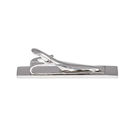 Flat Panel Tie Bar  | Sterling Silver