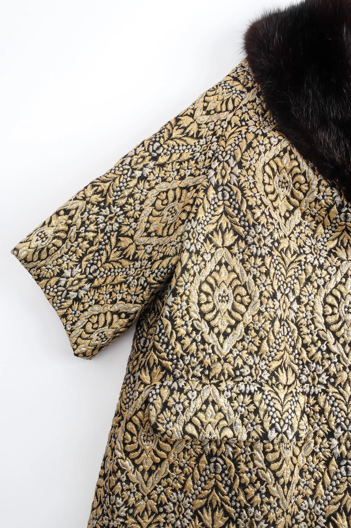 Fleur Foliage Brocade Peacoat