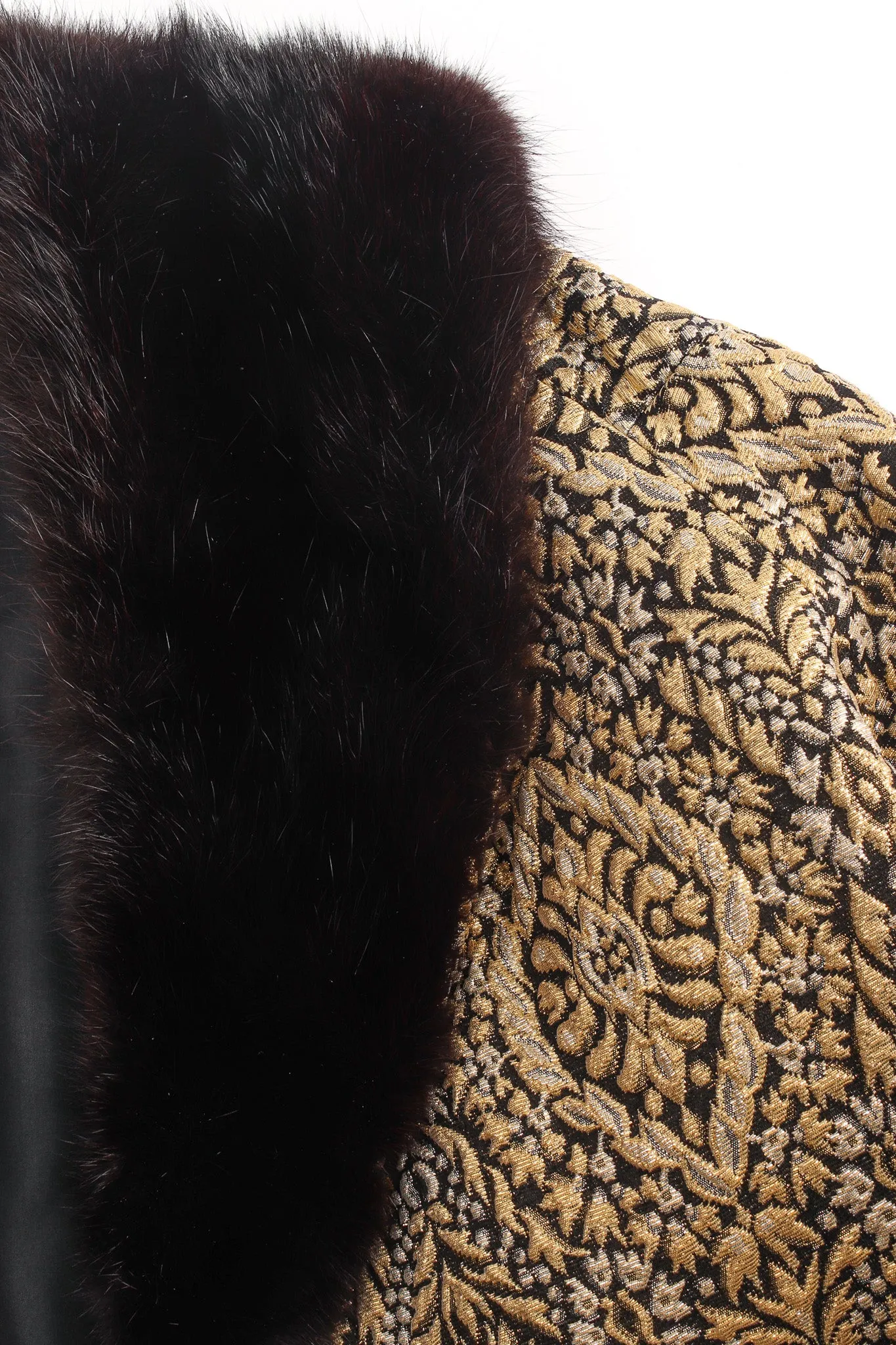 Fleur Foliage Brocade Peacoat
