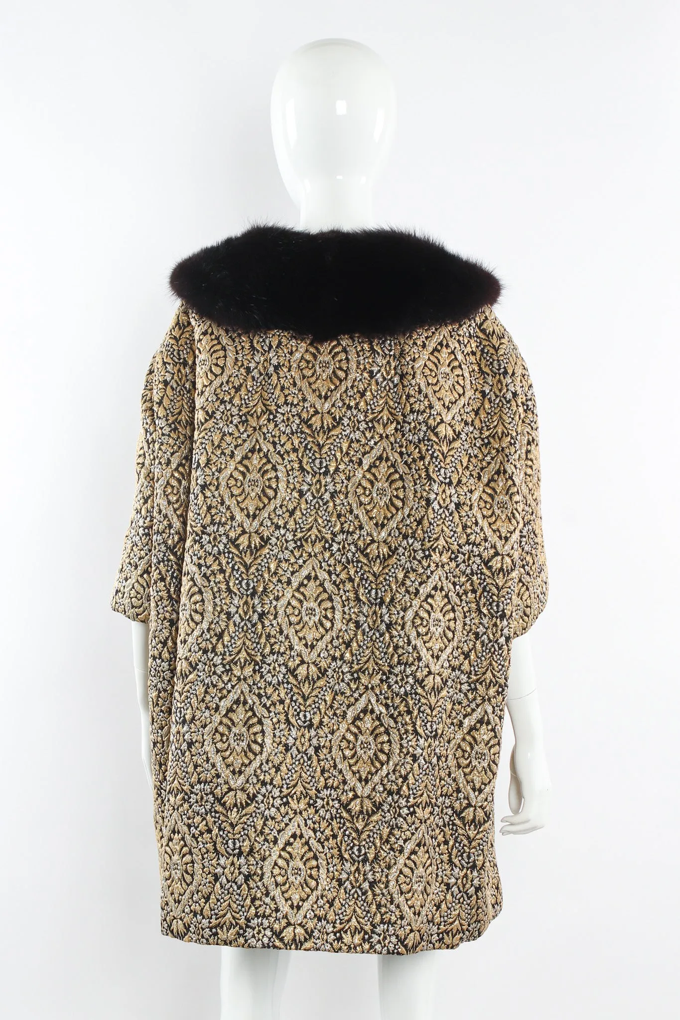 Fleur Foliage Brocade Peacoat